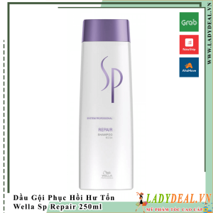 Dầu Gội Phục Hồi Tóc Hư Tổn Wella Sp Repair Shampoo 250ml | Ladydeal.vn